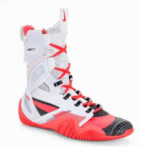 NIKE HYPERKO 2 PROFESSIONAL BOXING SHOES BOOTS US 8-11 White Bright Crimson Black