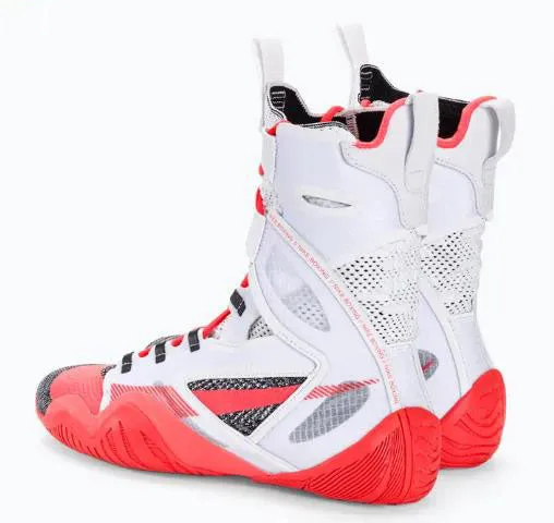 NIKE HYPERKO 2 PROFESSIONAL BOXING SHOES BOOTS US 8-11 White Bright Crimson Black