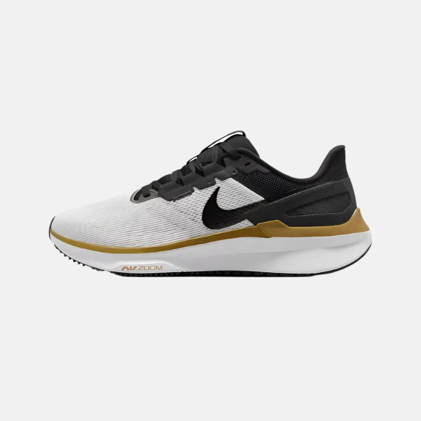 Nike Structure 25 Men's Road Running Shoes -Summit White/Platinum Tint/Bronzine/Black