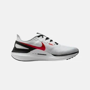 Nike Structure 25 Men's Running Shoes -White/Black/Light Smoke Grey/Fire Red