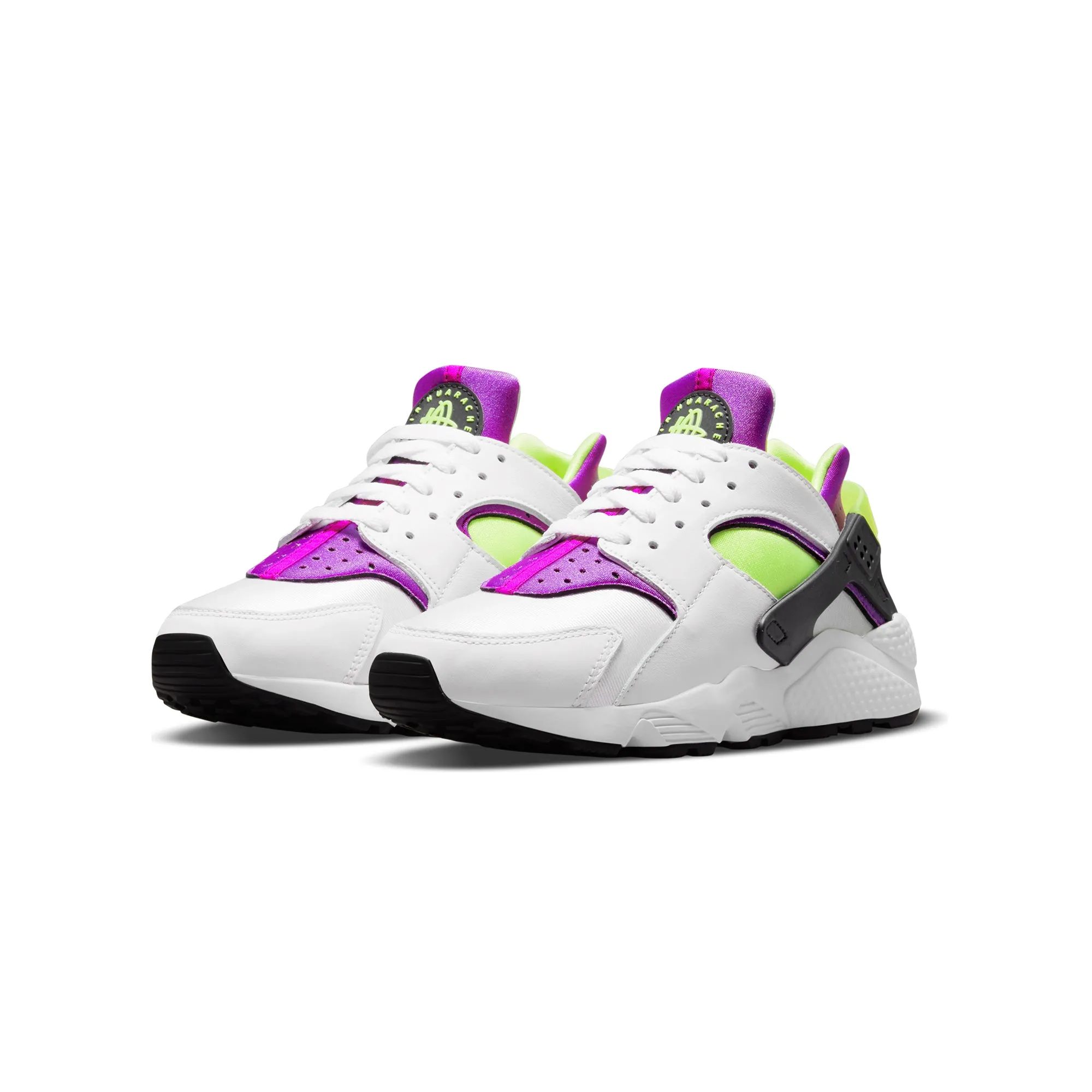 Nike Womens Air Huarache Shoes 'White/Neon Yellow'