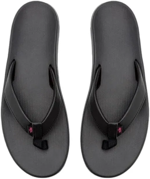 Nike Women's Bella Kai Flip Flops (12, Black/Pink)