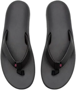 Nike Women's Bella Kai Flip Flops (12, Black/Pink)