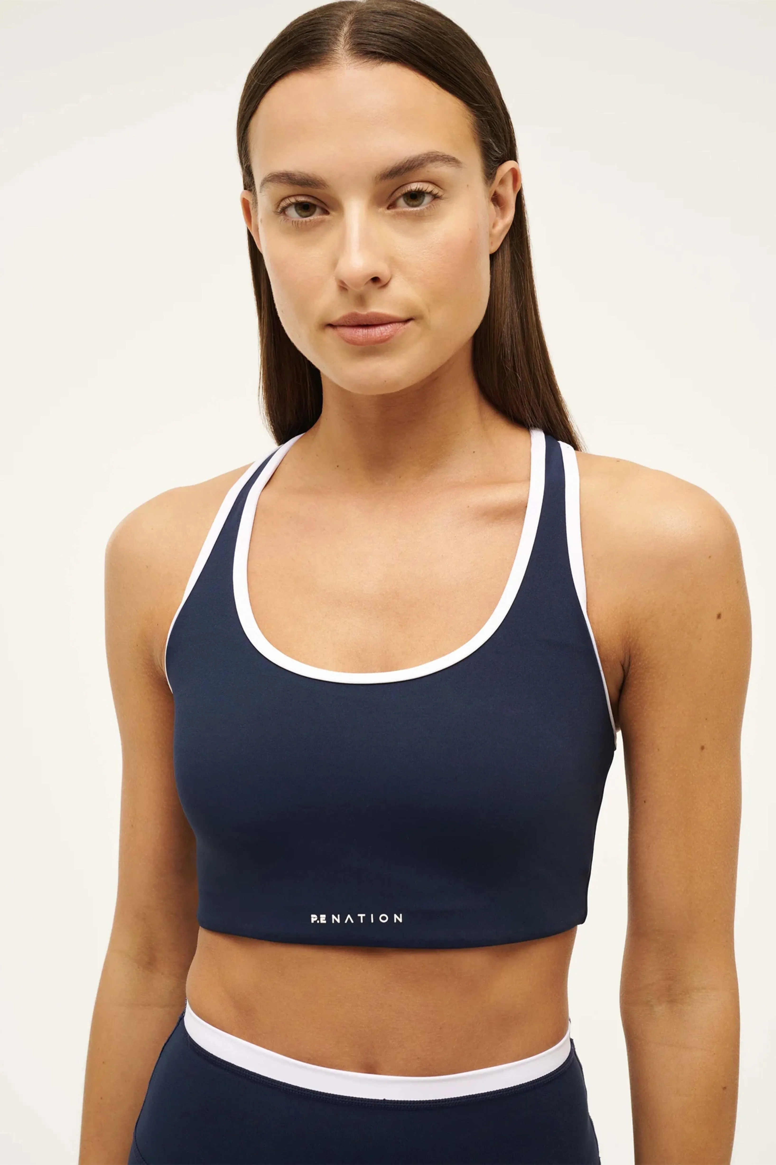 P.E. NATION | Stellar Sports Bra - Navy/White