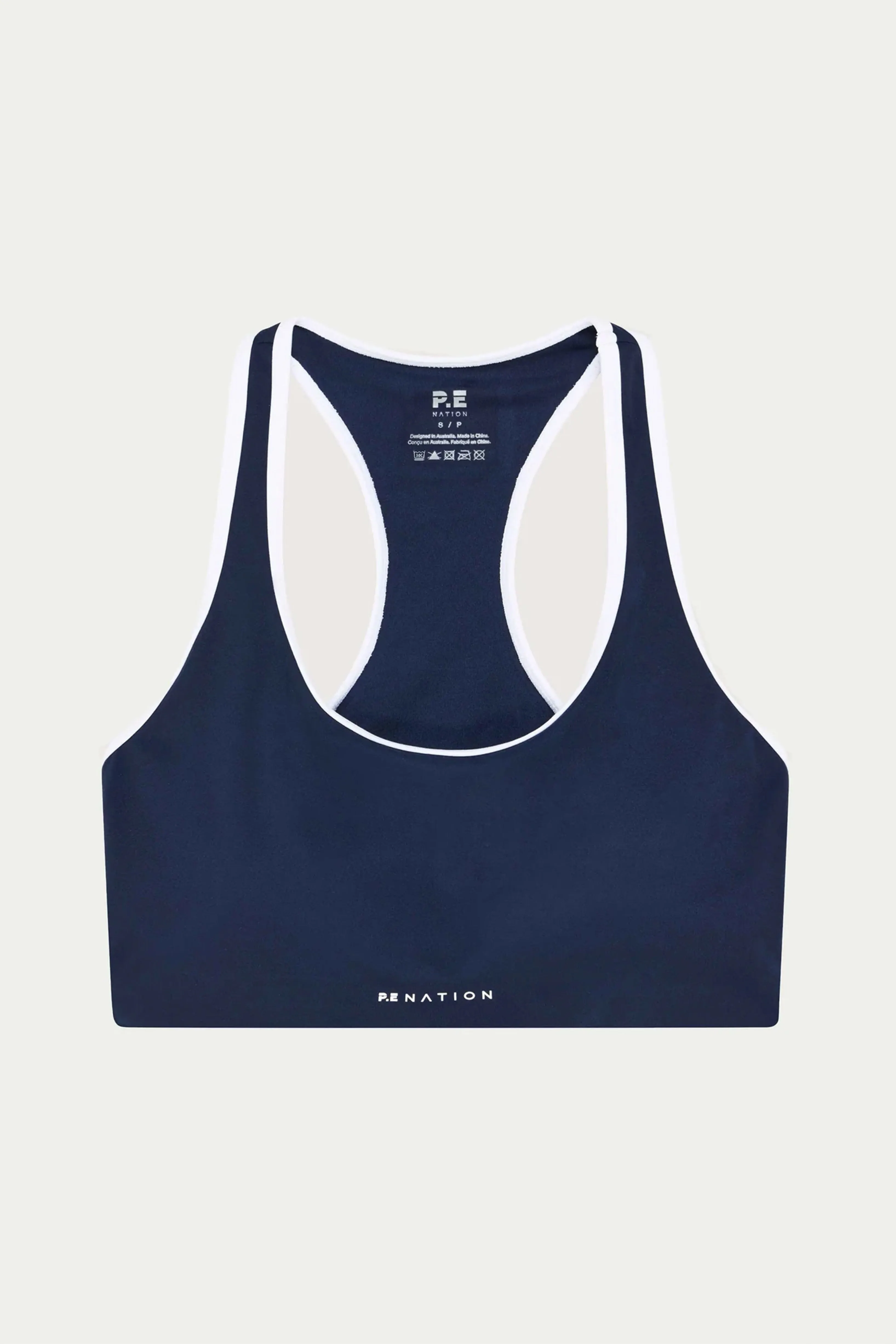 P.E. NATION | Stellar Sports Bra - Navy/White