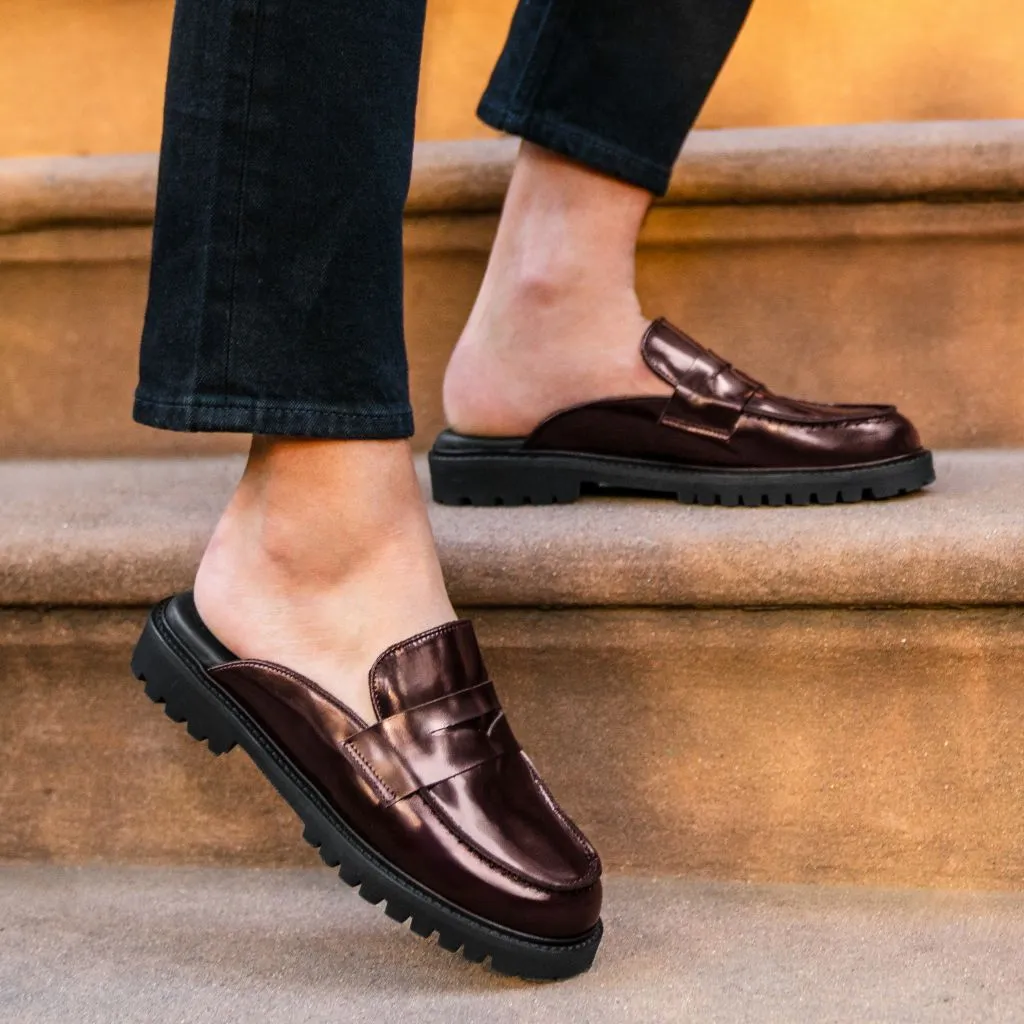 Penny Mule | Burgundy