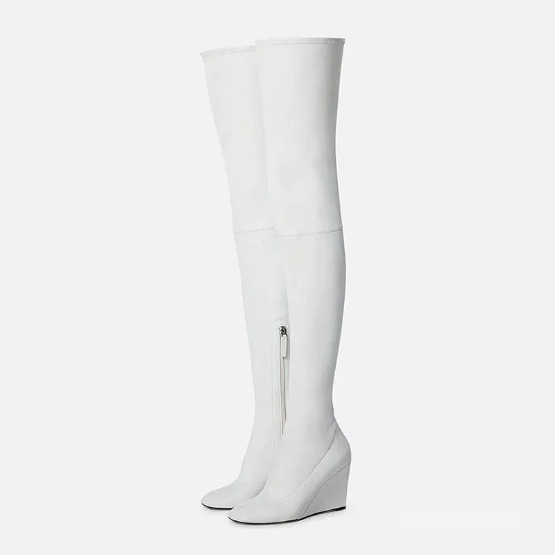 Pre Order:  Over-the-Knee Wedge Boots