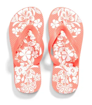 Printed Flip-Flop Sandals for Girls Tropical