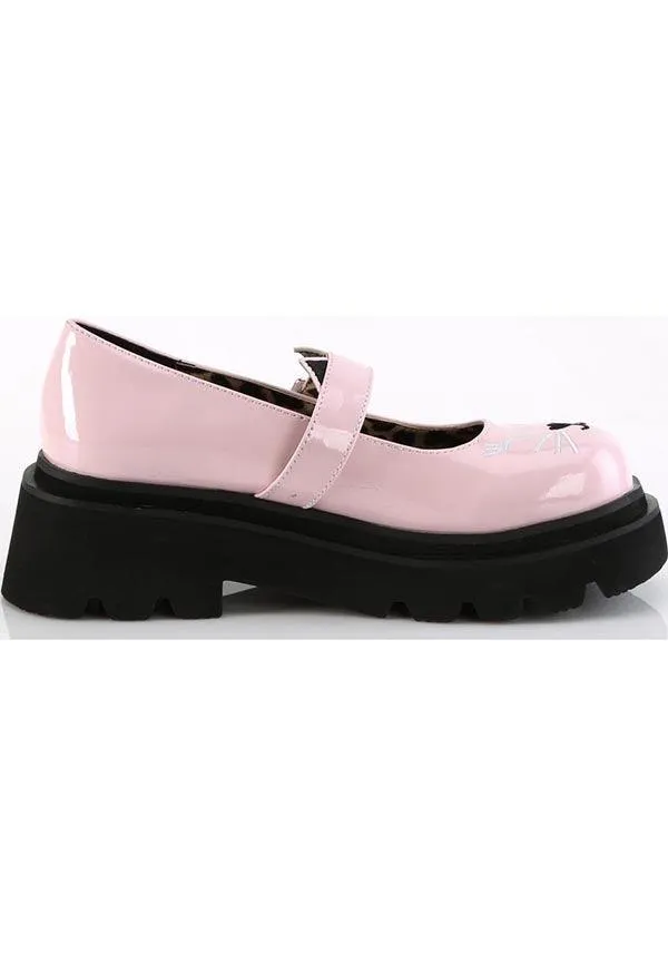 RENEGADE-56 [Baby Pink Patent] | FLATS [PREORDER]