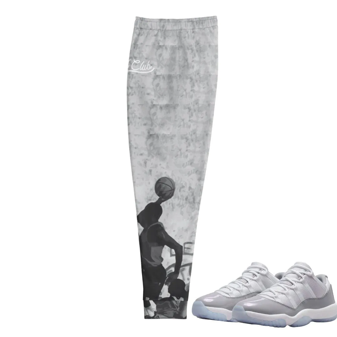 Retro 11 Low Cement Grey "Playground" Joggers