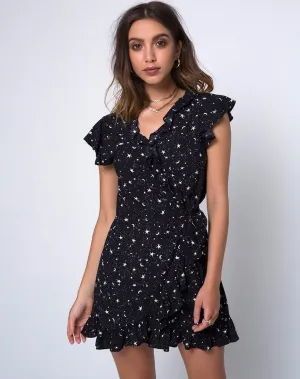 Rica Skater Dress in Ditsy Cosmos