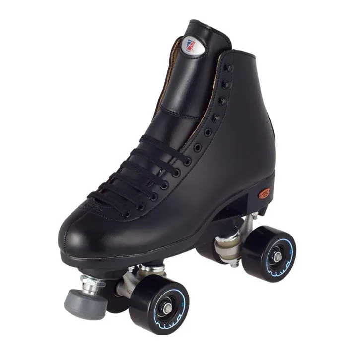 Riedell 111 Angel Black Roller Skates