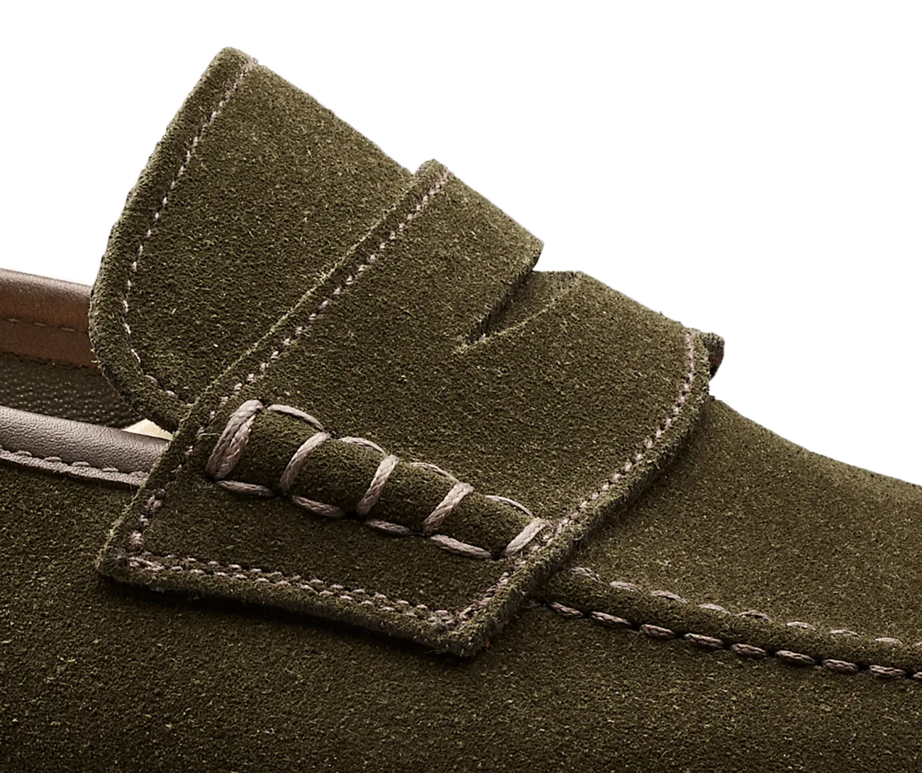 Seaton Earth Green Suede