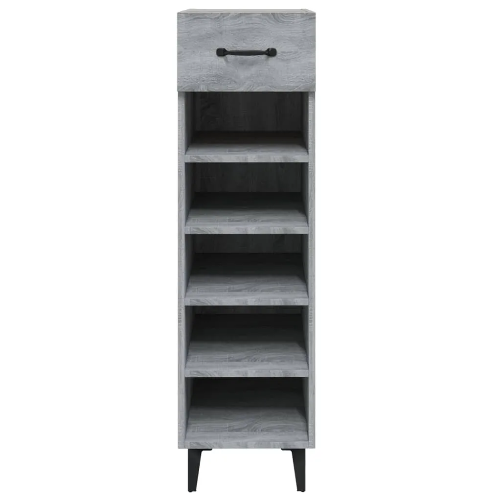 Shoe Cabinet Grey Sonoma 30x35x105 cm Engineered Wood