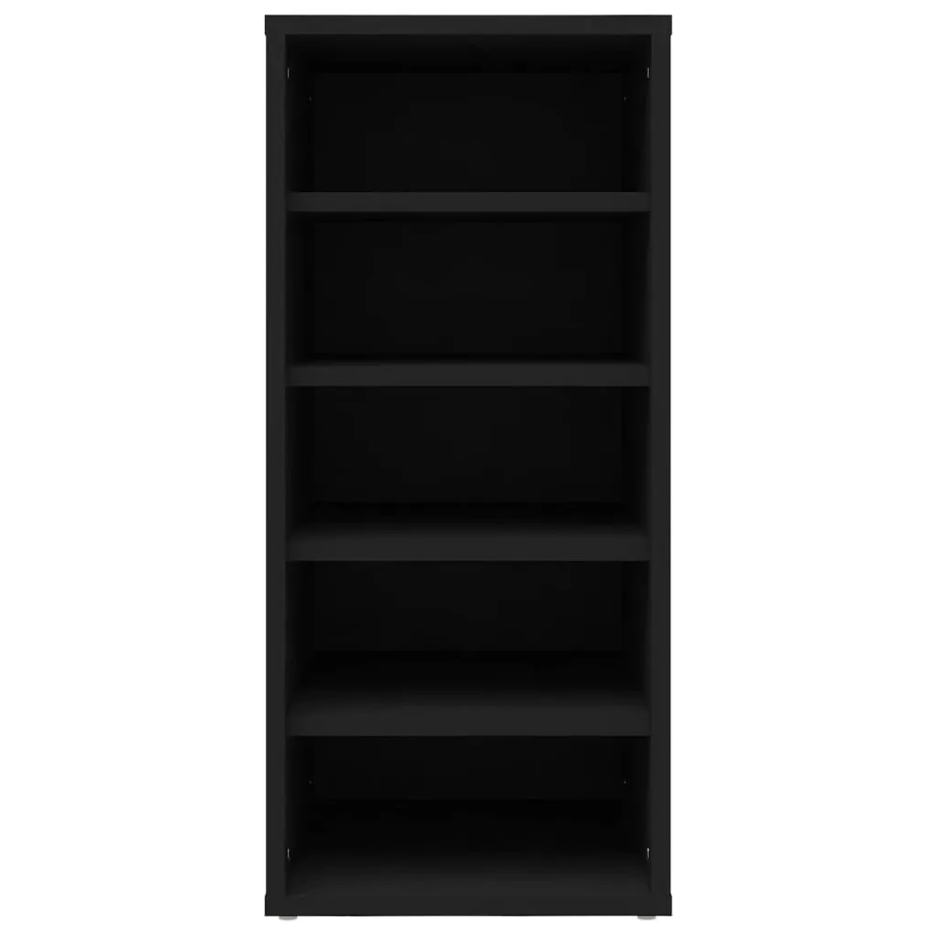 Shoe Cabinets 2 pcs Black 31.5x35x70 cm Engineered Wood