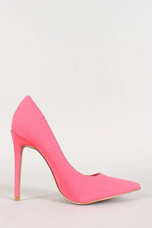 Shoe Republic Nubuck Pointy Toe Stiletto Pump