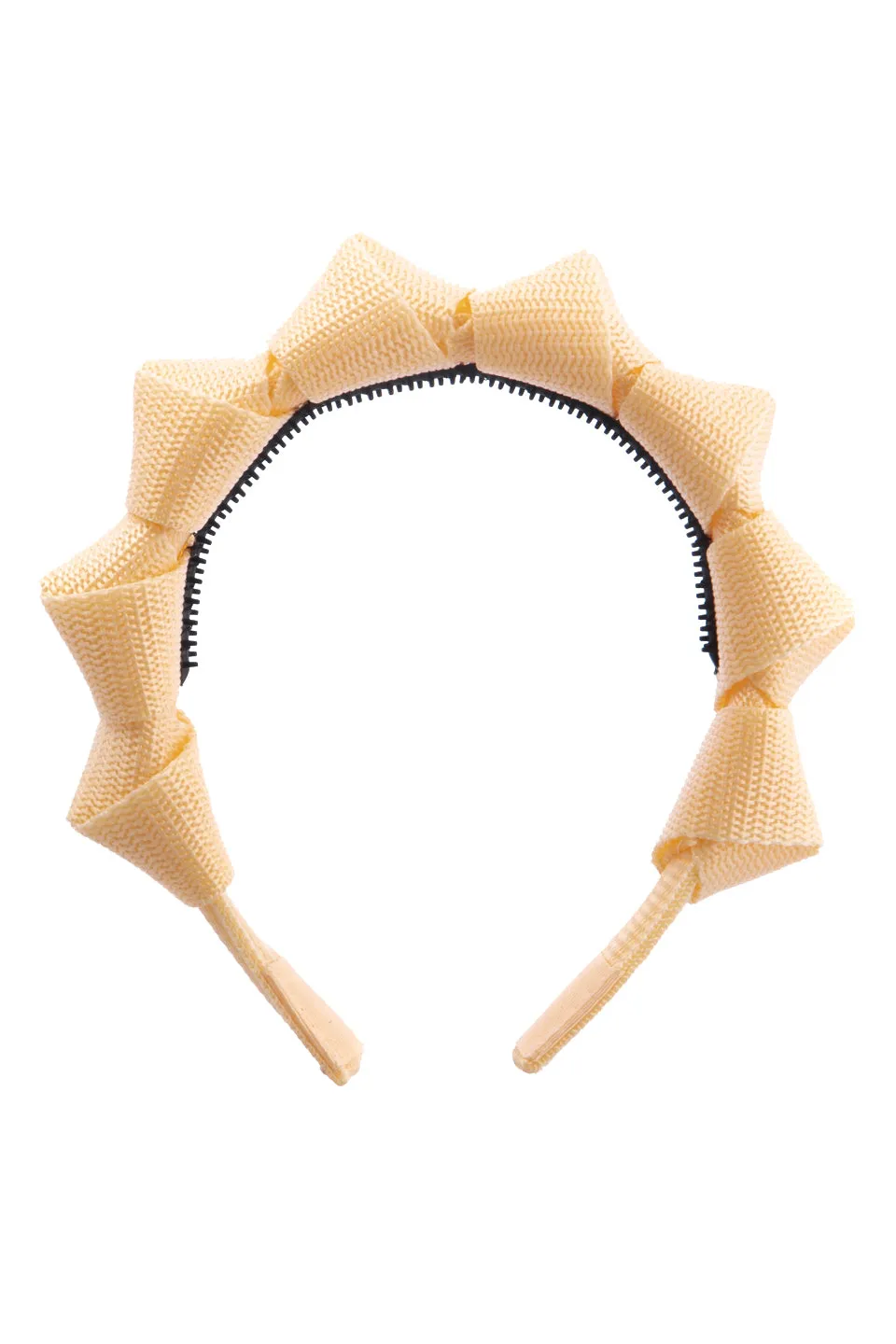 Skater Girl Headband - Cream Yellow