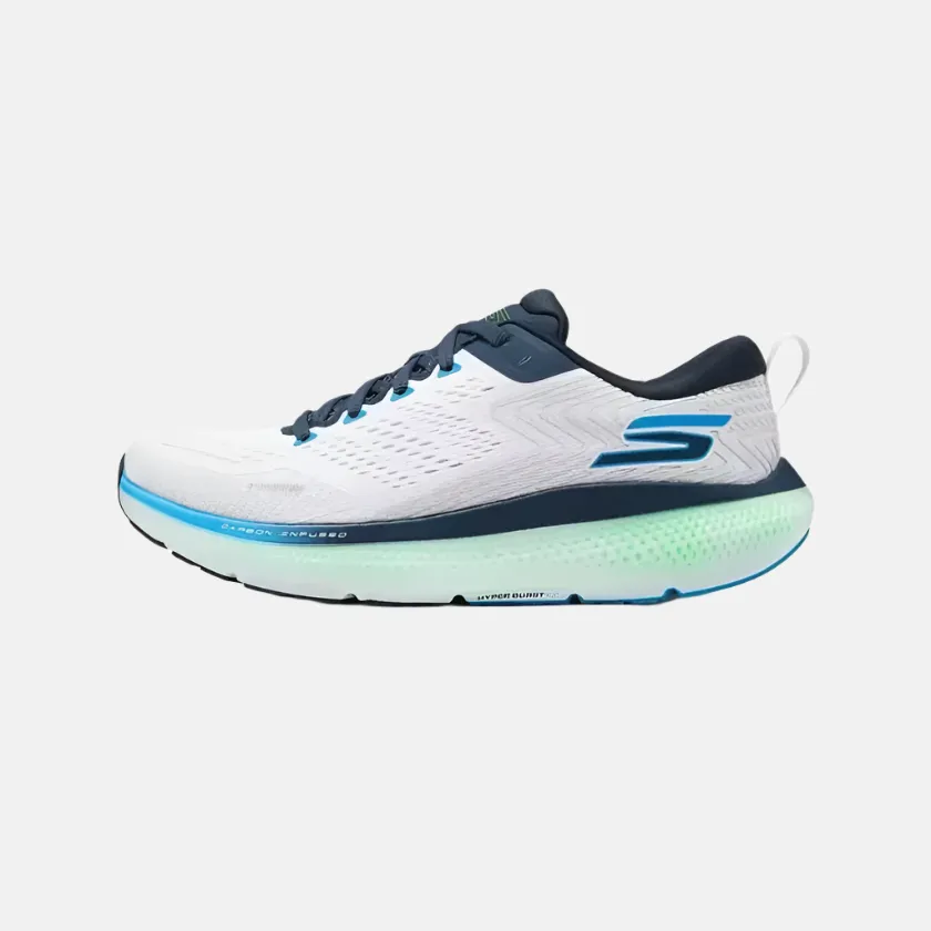 Skechers Go Run Ride 11 Men's Running Shoes -White/Navy