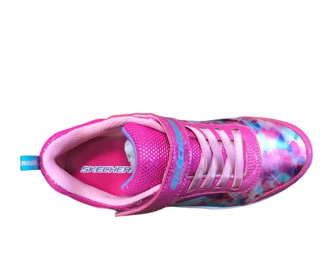 Skechers sneakers da bambina S Lights Litebeams Dance N Glow 10921L NPMT rosa shock