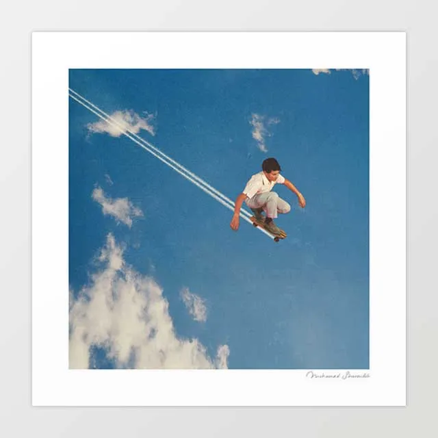 'Sky skater' Art Print by Vertigo Artography