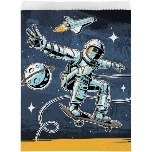 Space Skater Paper Loot Bags - 8 Pkt