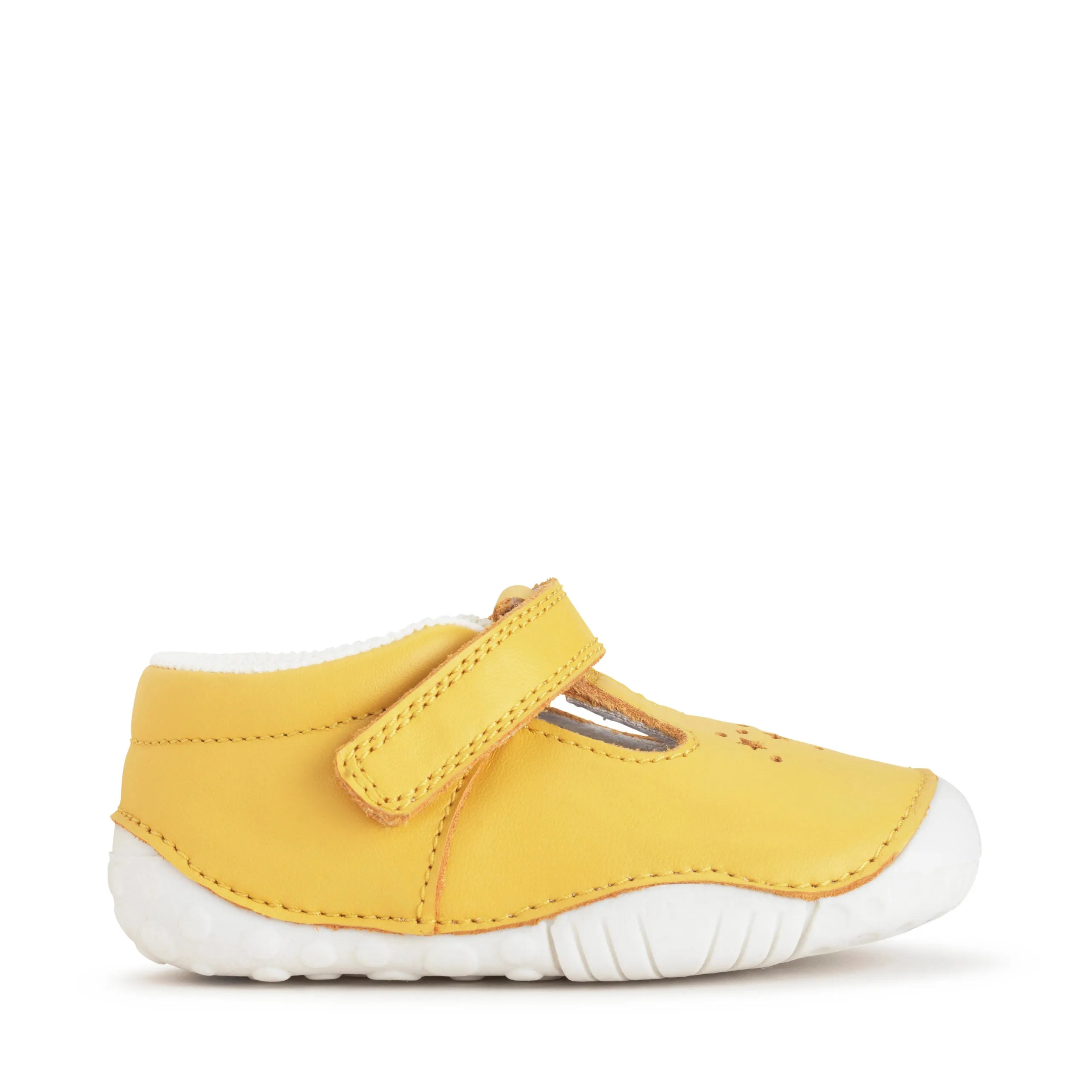 Start-rite Tumble Girls Yellow Star Shoe