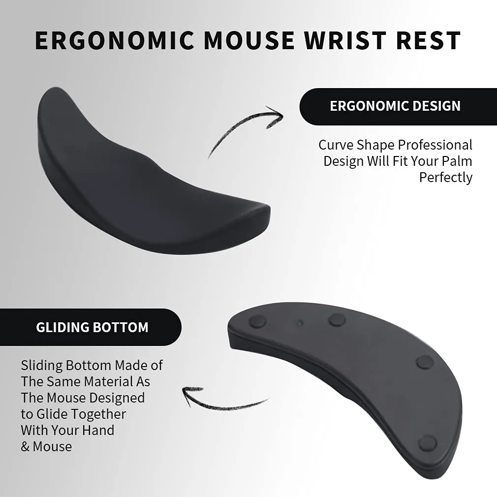 Streamline Ergonomic Mouse Pad with Gel Wrist Rest for Office and Gaming | Brodtica.com