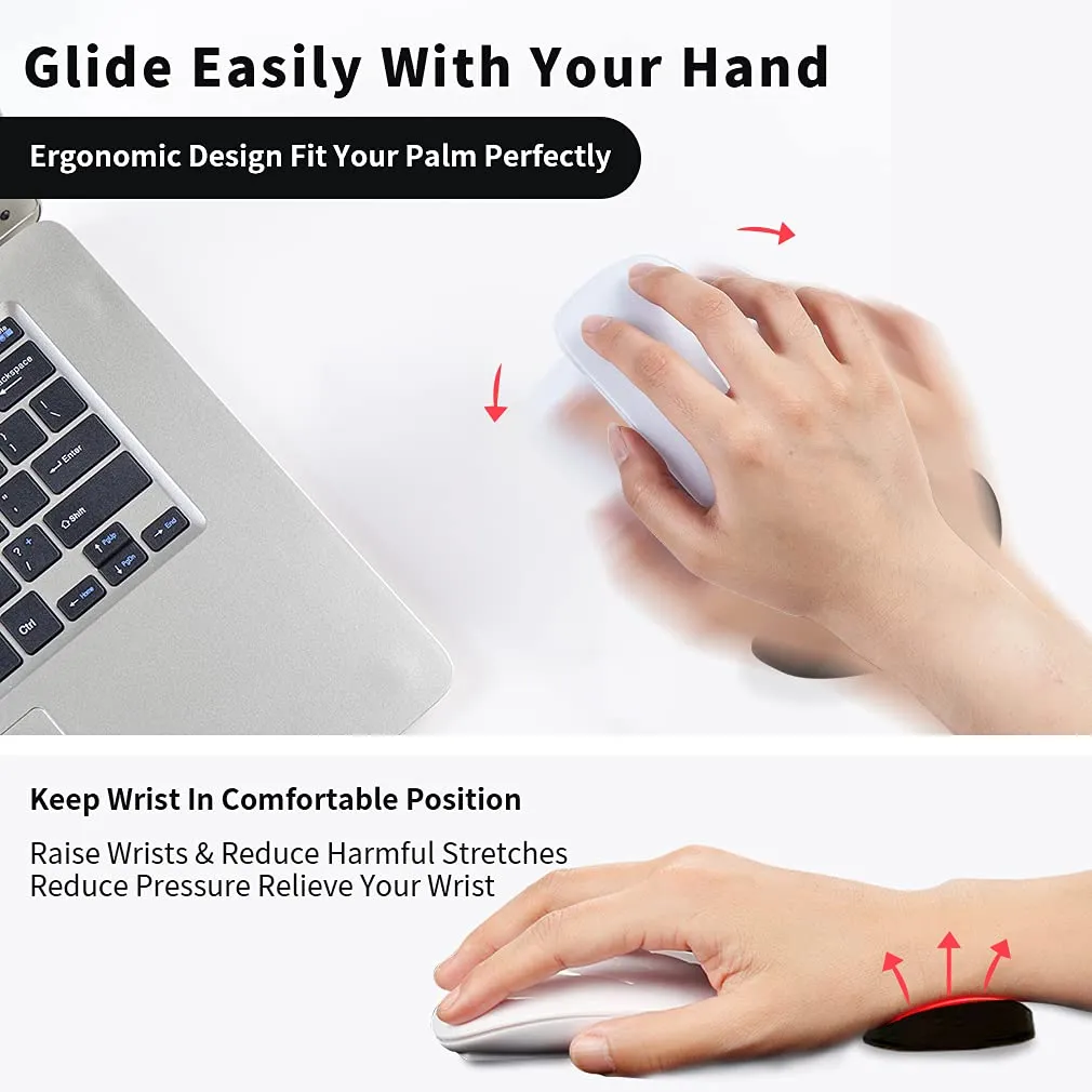 Streamline Ergonomic Mouse Pad with Gel Wrist Rest for Office and Gaming | Brodtica.com