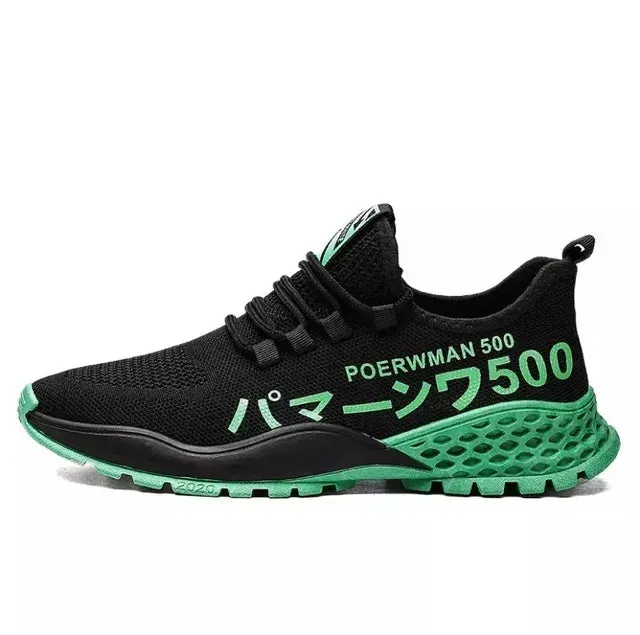 Stylish and Comfortable Men's Lace-Up Sports Sneakers for Outdoor Activities