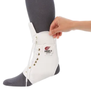 Swede-O® Ankle Lok® Brace, Padded Tongue, White