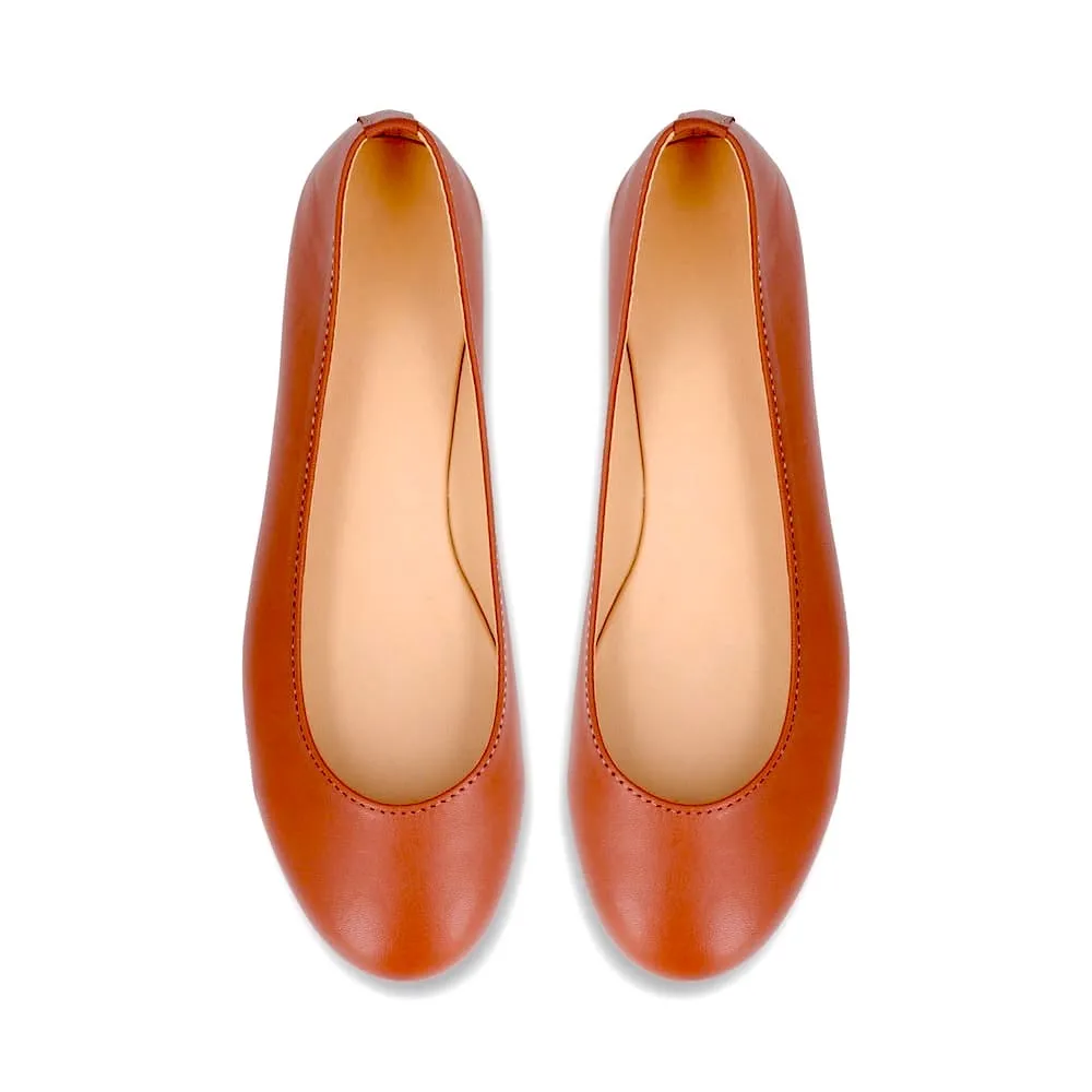 Tangerine Ballerina Pumps