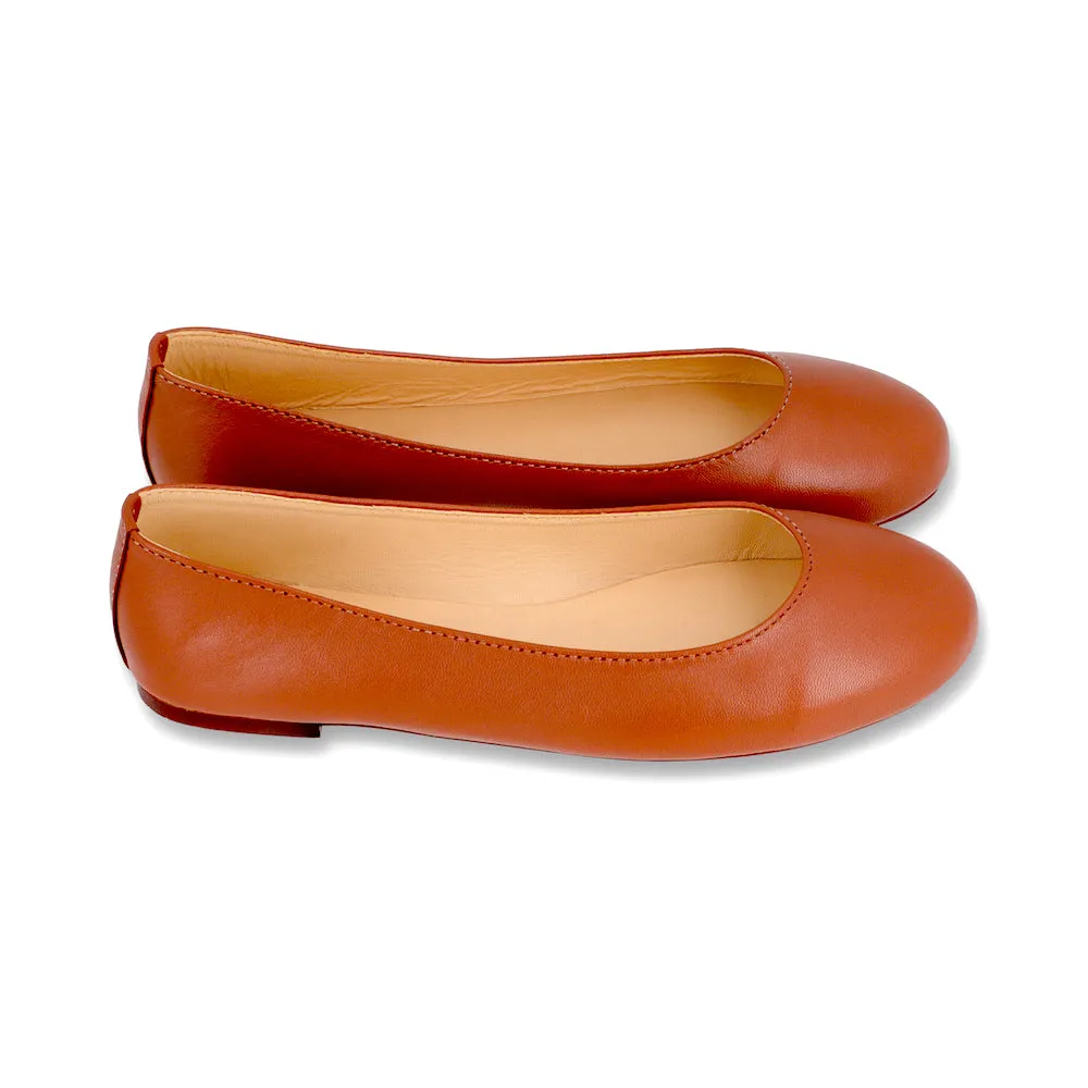 Tangerine Ballerina Pumps