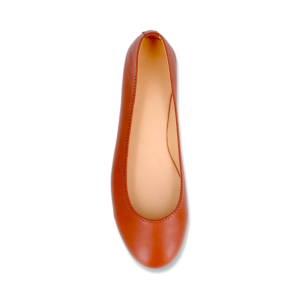 Tangerine Ballerina Pumps