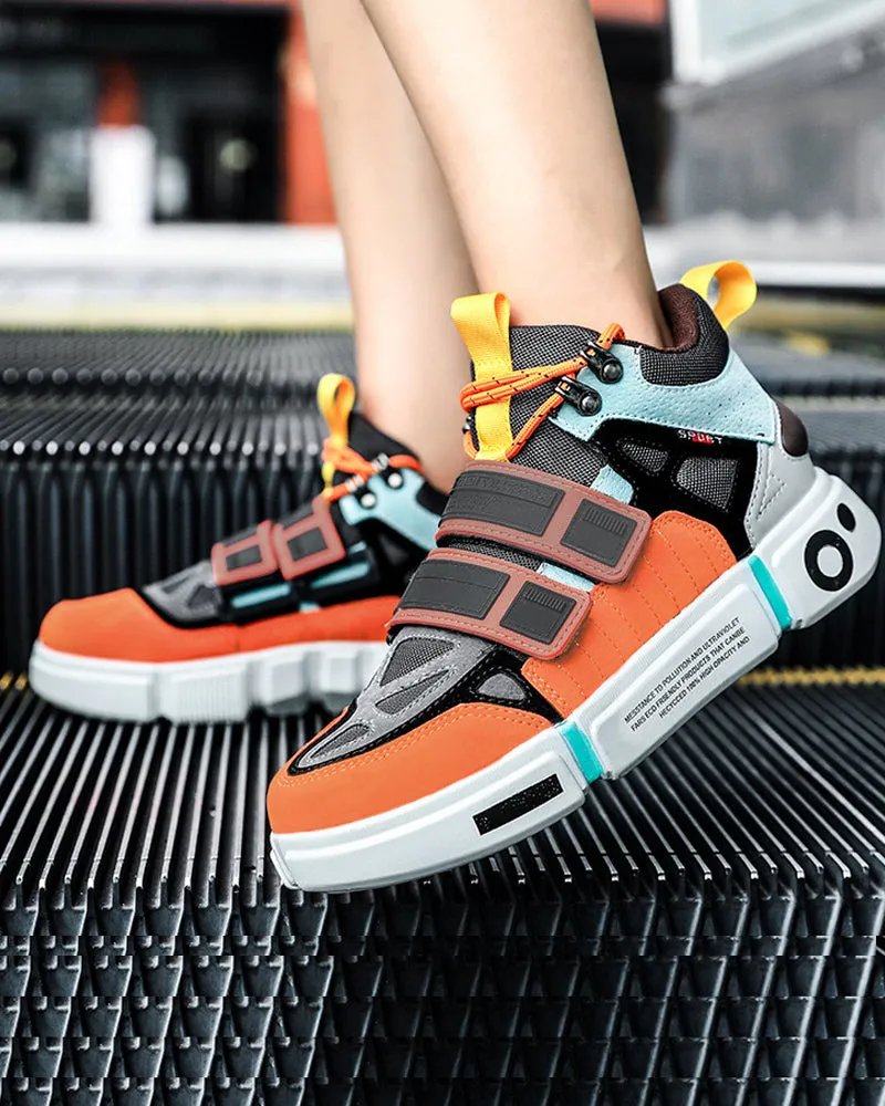 Techwear Color Block Versatile Unisex Sneakers