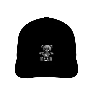 Teddy Ride All Black Unisex Adjustable Curved Bill Hat