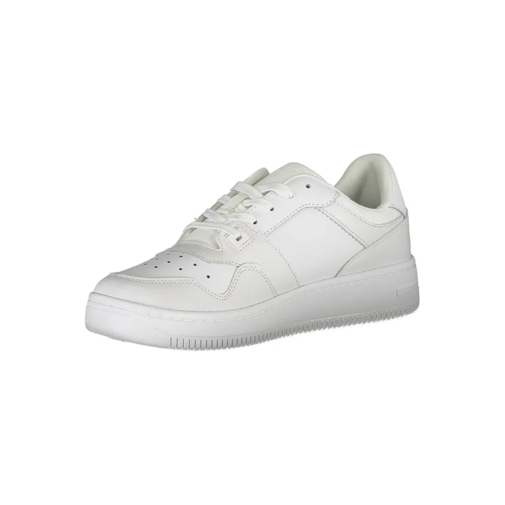 Tommy Hilfiger Sleek White Sneakers with Eco-Friendly Twist