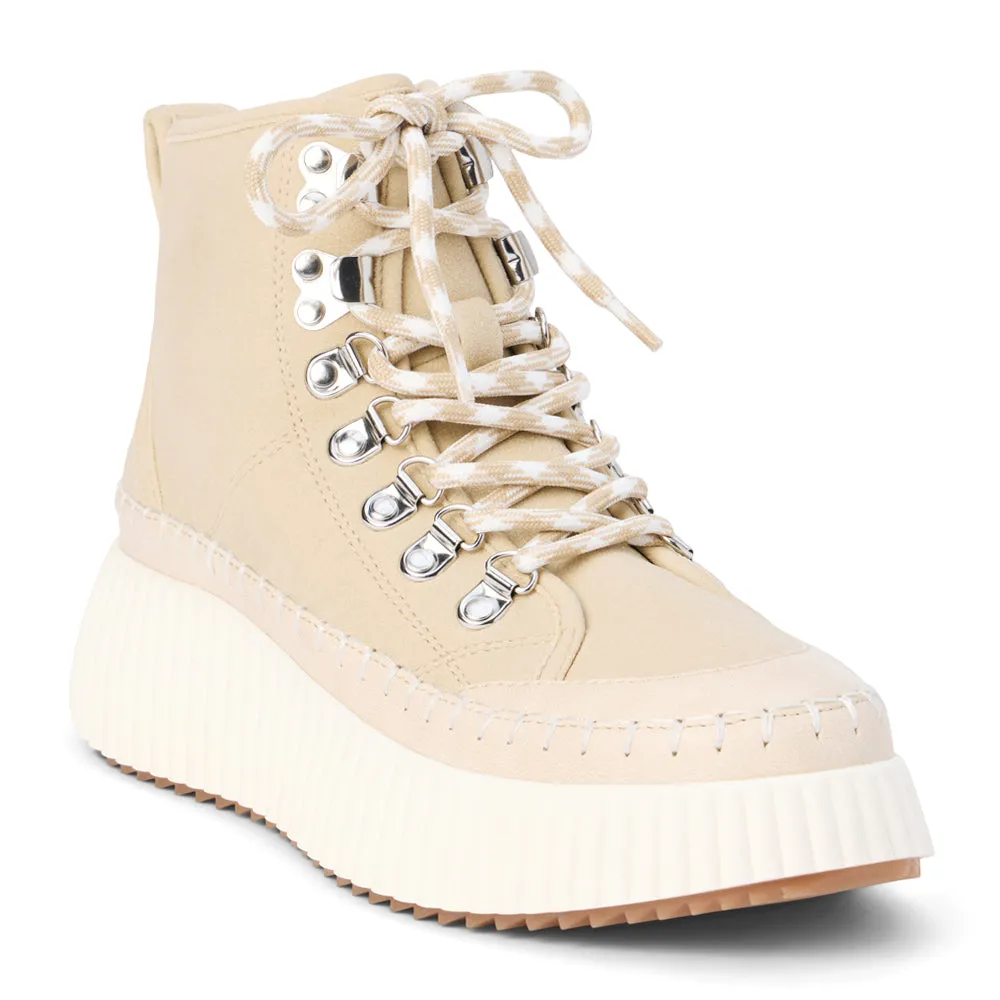 Trek Round Toe Platform Lace Up Boots