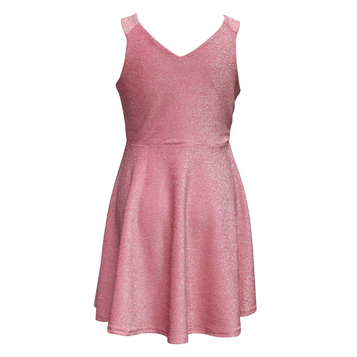 Tween Metallic Sleeveless Skater Dress