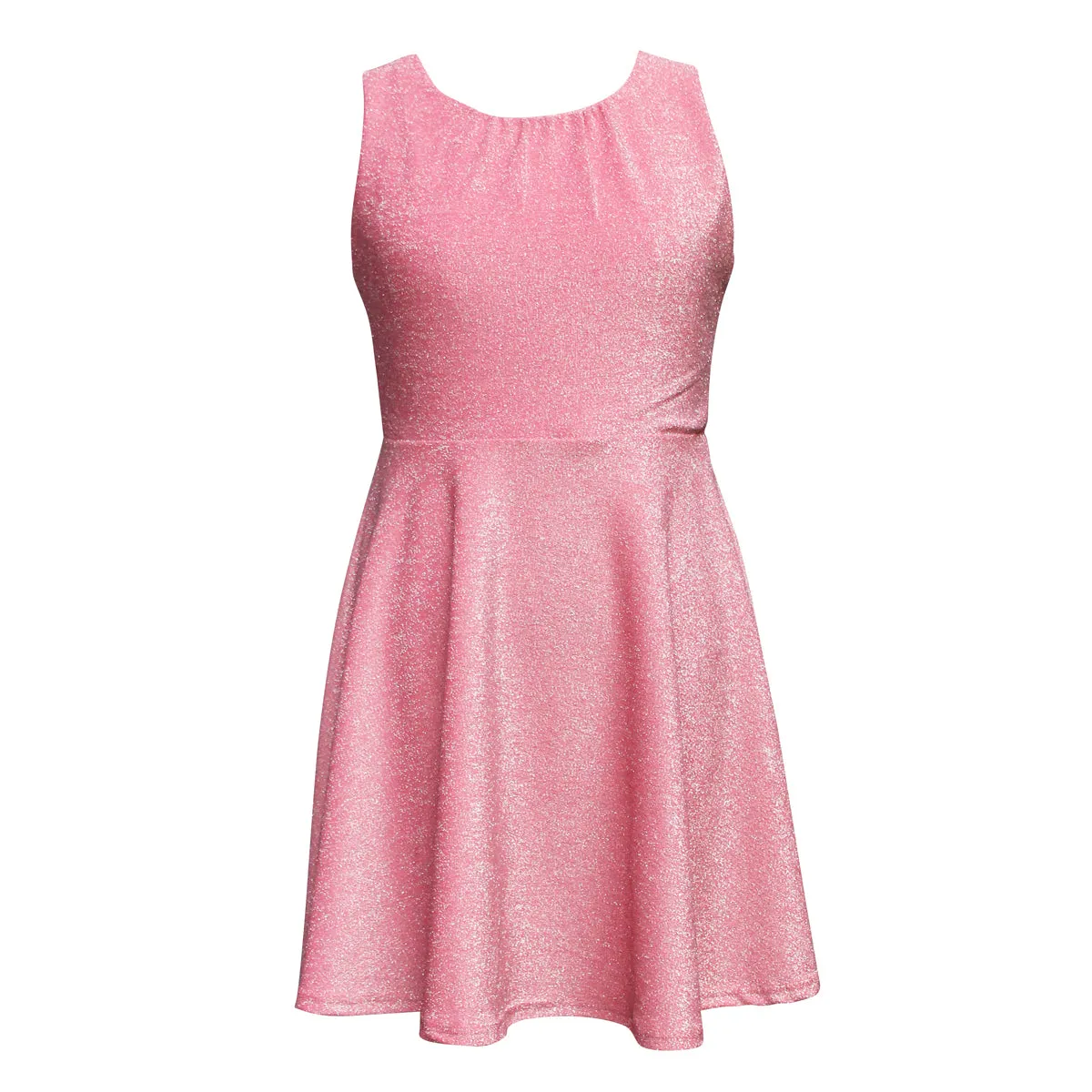 Tween Metallic Sleeveless Skater Dress