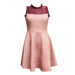 Tween Sleeveless Lace Skater Dress