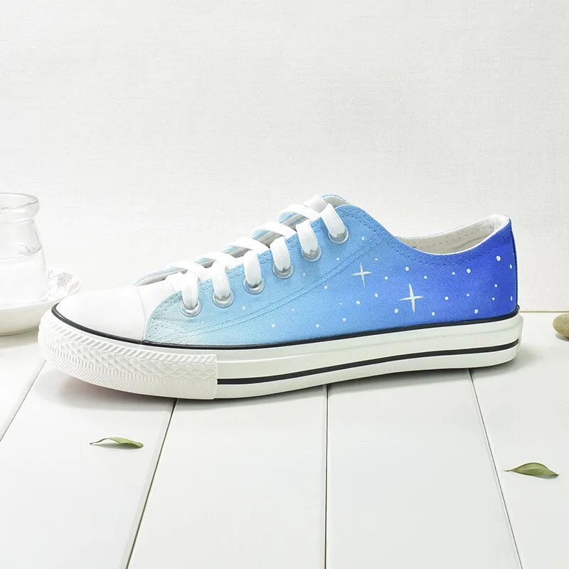 Uniwim Blue Galaxy Hand-painted Shoes SE21802