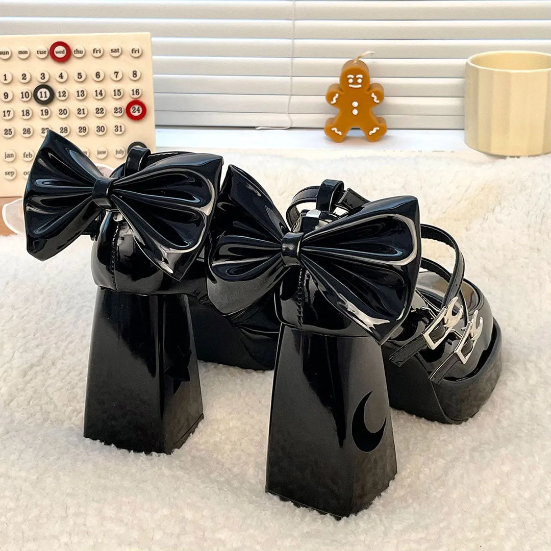 Uniwim Bow Star Moon Heels Shoes SE22643