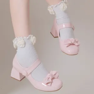 Uniwim Kawaii Lolita Bow Shoes SE22462