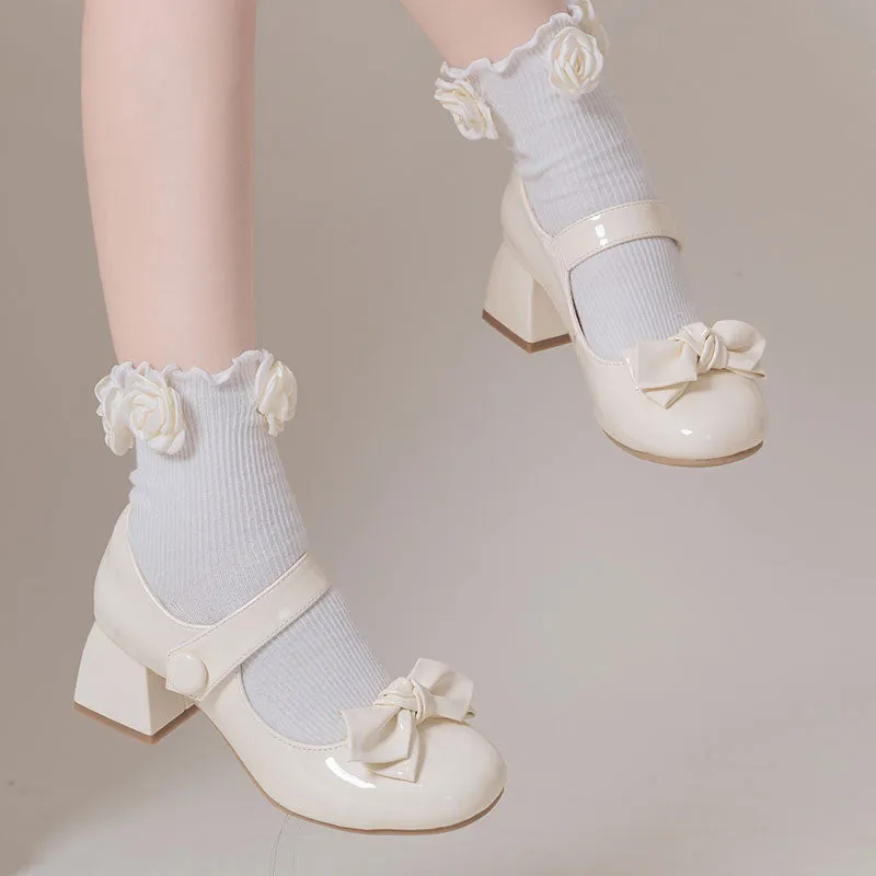 Uniwim Kawaii Lolita Bow Shoes SE22462