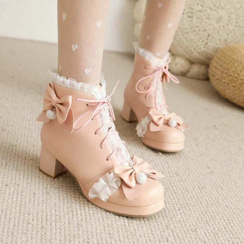 Uniwim Lace Bow Boots SE21971