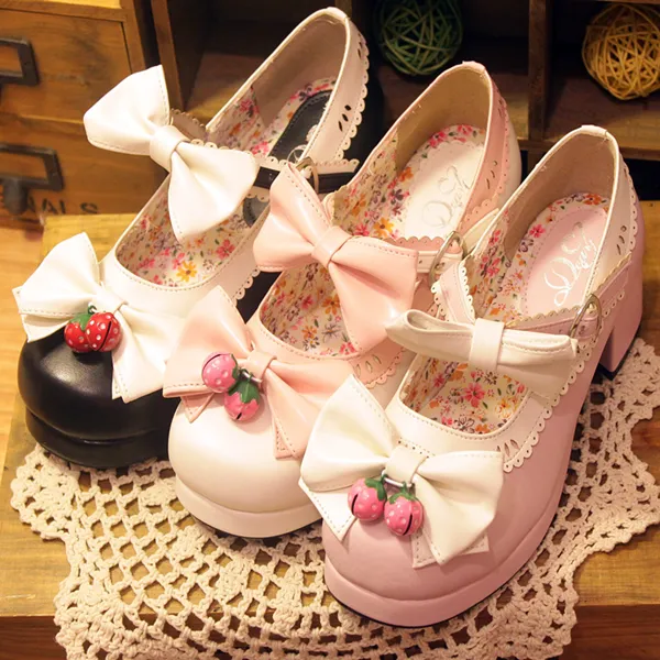 Uniwim Lolita Cos Bowknot Shoes SE6536