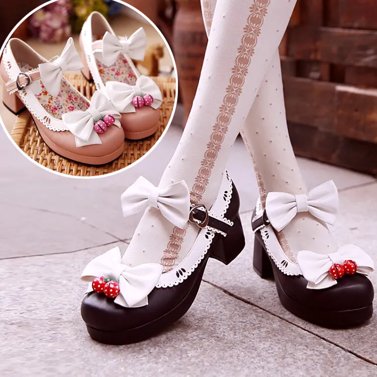 Uniwim Lolita Cos Bowknot Shoes SE6536