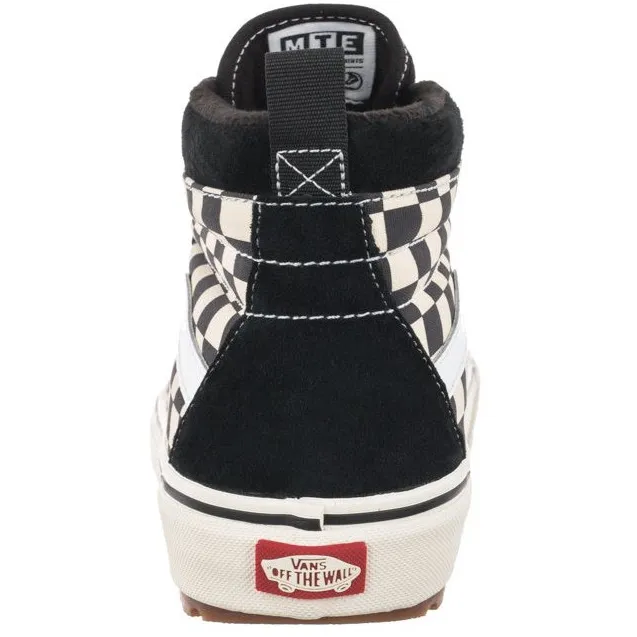 Vans Men's SK8 Hi Checkerboard MTE 1 Shoes - Black / White