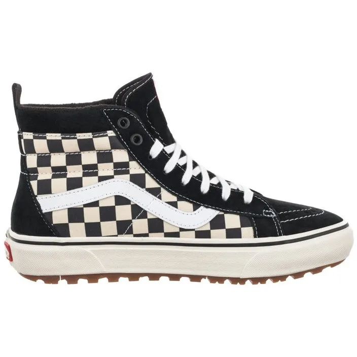 Vans Men's SK8 Hi Checkerboard MTE 1 Shoes - Black / White