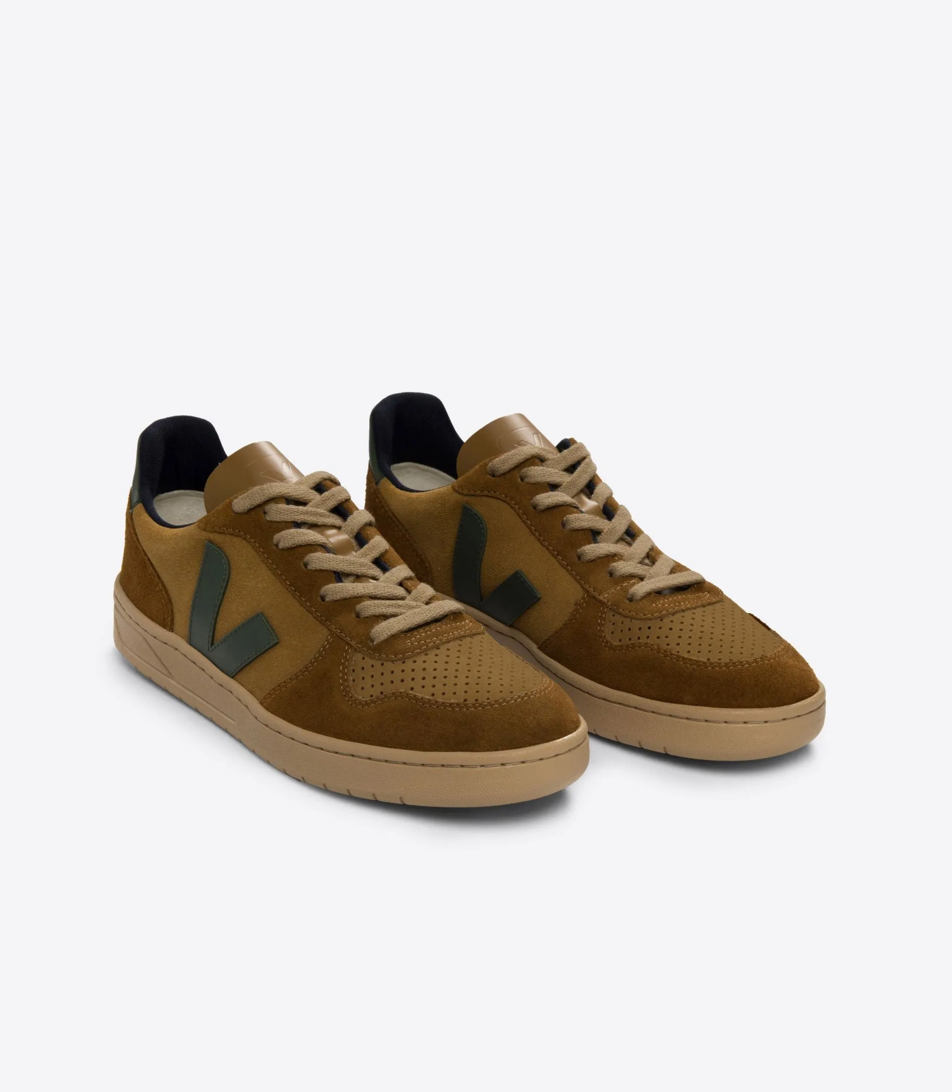 Veja V-10 Suede Camel Cyprus Multico